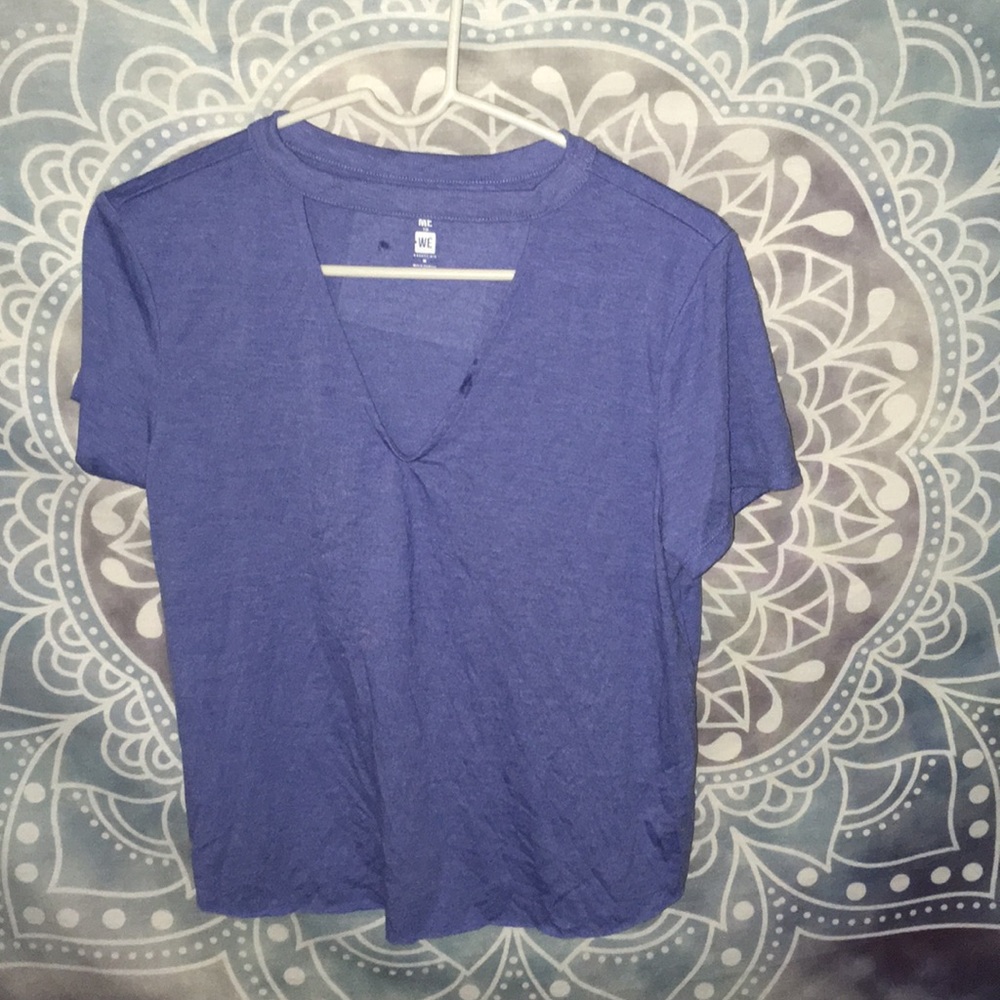 Darker blue low cut top